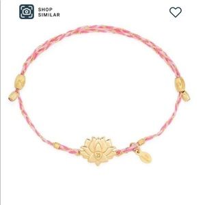 Alex and Ani Precious Threads Lotus Peace Petals Adjustable Bracelet